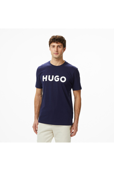 HUGO Dulivio Erkek Lacivert T-Shirt