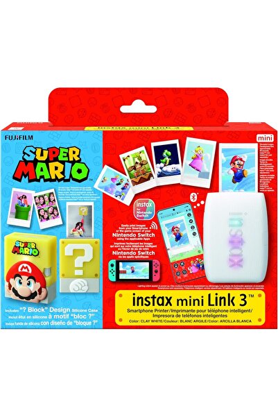 Instax mini Link 3 instant photo printer limited edition, with a Super Mario ...