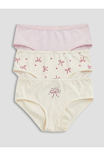 LC Waikiki Printed Girl's Panties 3-Piece