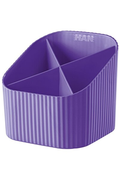 HAN Θήκη για είδη γραφής, 4 θήκες, X-Loop Trend-Colours - βιολετί