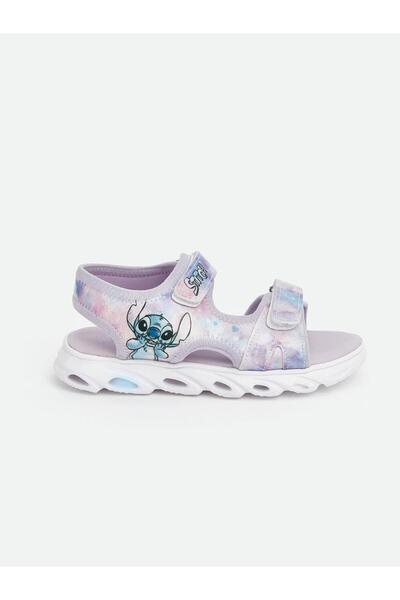 LC Waikiki GÜLİS GİYİM'DEN Lila Lilo & Stitch Baskılı Işıklı Kız Çocuk Sandalet