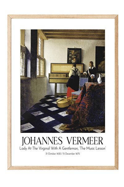 Postifull Johannes Vermeer, Slika u drvenom okviru, Serija umetnosti BR:110351