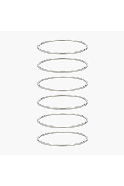 Lifestyle Set of 6 - Silver Tone Bangle