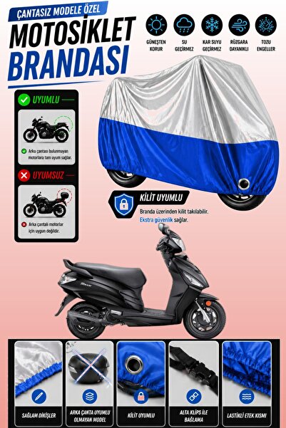 Cemku Twin Top Gray - Bottom Blue Hero Dash Vx 110 Compatible Engine Cover, R...