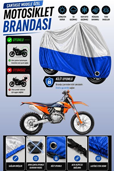Cemku Twin غطاء محرك علوي رمادي - سفلي أزرق متوافق مع KTM 530 EXC، لا يتوافق ...