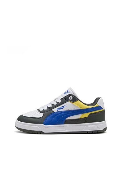 Puma Erkek Çocuk Caven III Block Jr Sneaker Spor Ayakkabı 35-39 BEYAZ - LACİVERT