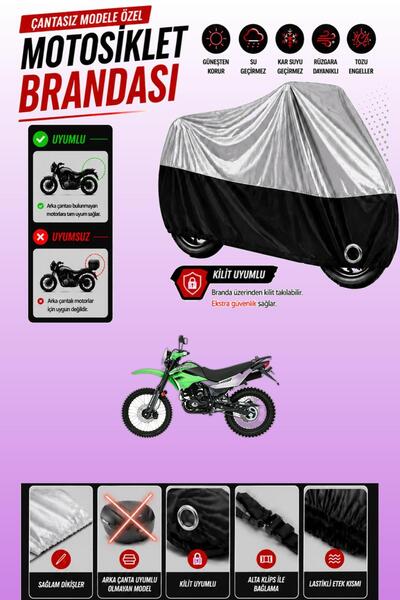 Cemku Twin غطاء محرك متوافق مع Mondial X-Treme Super Moto باللون الرمادي من ا...