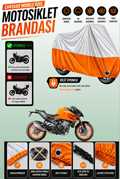 Cemku Twin Top Gray - Bottom Orange Ktm 990 Duke Compatible Engine Cover, Rea...
