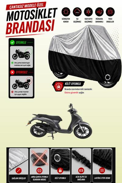Cemku Twin غطاء محرك متوافق مع Mondial 125 Prostreet باللون الرمادي من الأعلى...