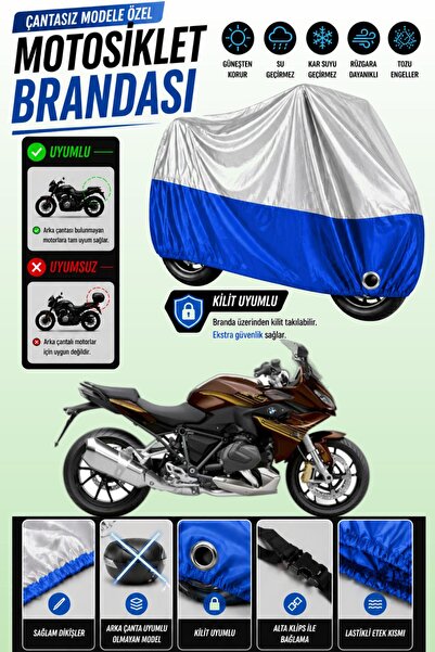 Cemku Twin Top Gray - Bottom Blue Bmw R 1250 Rs Compatible Engine Cover, Rear...