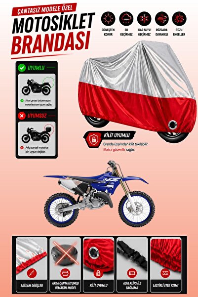 Cemku Twin غطاء محرك ياماها YZ 125 متوافق مع اللون الرمادي العلوي واللون الأح...