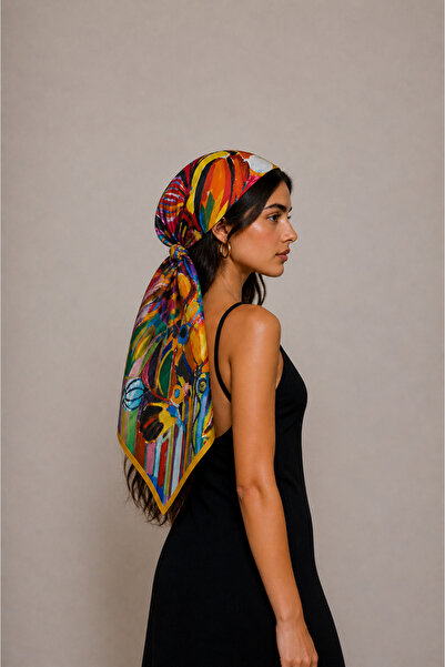 nazzain Çiçek Desen Fular Bandana