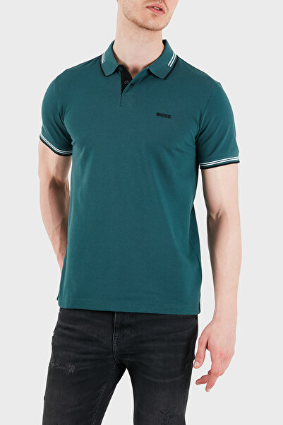 BOSS Pamuklu Slim Fit Düğmeli Polo Erkek POLO 50506193 356