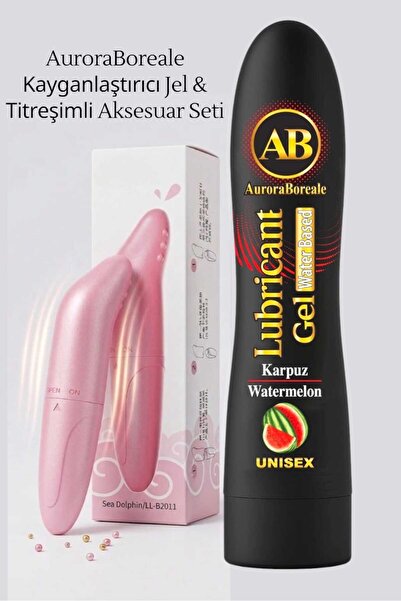 AuroraBoreale Premium 125 ML Karpuzlu Kayganlaştırıcı Jel Pembe Güçlü Titreşi...