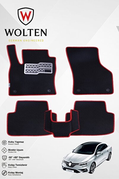 w wolten german engineered MEGANE 4-SEDAN-RENAULT-(2016-2025) İÇİN EVA İÇ PAS...