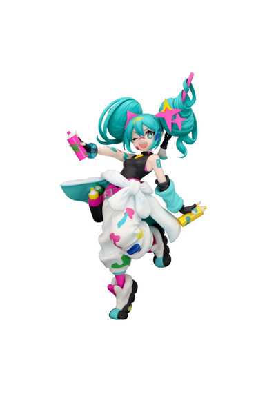 Sagentech Furyu Hatsune Miku Trio-Try-İt Miku Paint Girl 19 Cm Pvc Statue