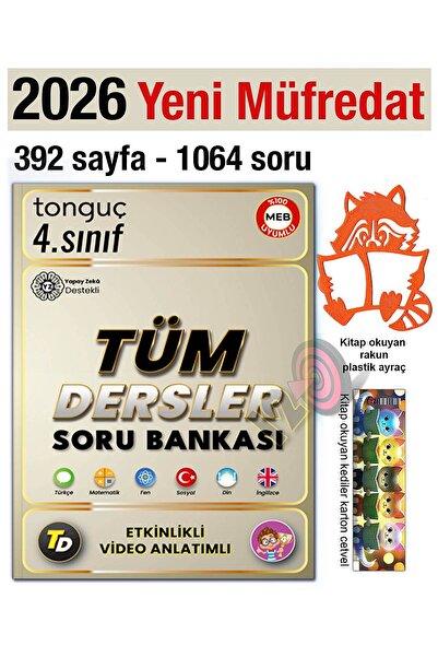 Tonguç Yayınları 4. Sınıf Tüm Dersler 2026 Soru Bankası Yeni Müfredat