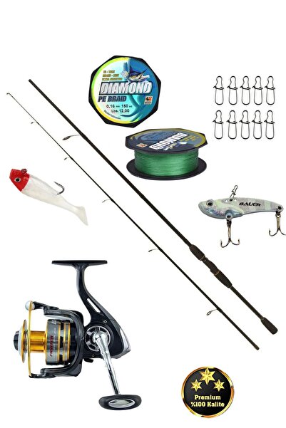 OLTAMİX Spin Takımı BAUER Barca 240 cm 8-30gr Atarlı Olta Kamışı Bauer Fighte...