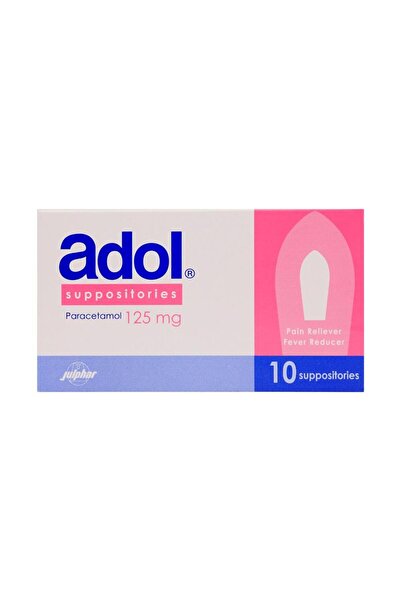 Adol 125Mg Supp 10's