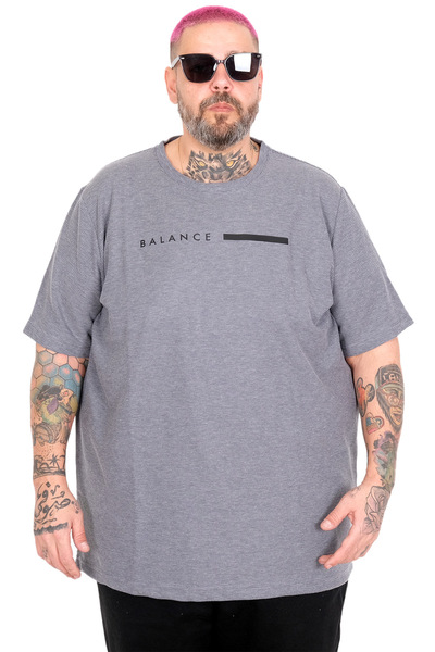 ModeXL Tricou Mode XL Mărime Mare Bıs Balance Waffle U26001 ALBASTRU ÎNCHIS