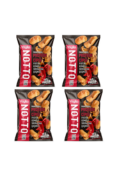 Yayla Notto Fıstık Ezmeli ve Sriracha Çeşnili Protein Cipsi 50 g x4