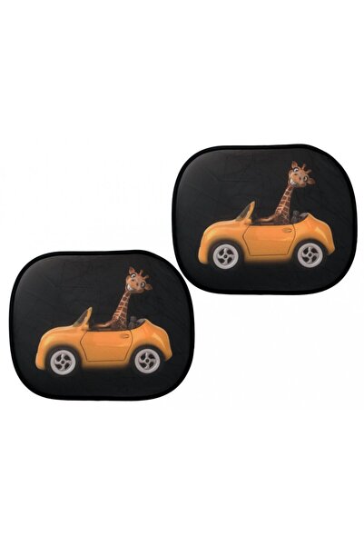 Ikonka Set 2 parasolare auto model Girafa, dimensiune 44 cm x 36 cm