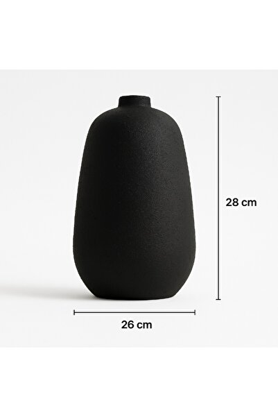 Generic Elegant Black Hand-Finished Vase Made from Durable Resin – Luxurious ...