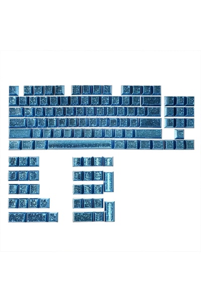 Meyer Gaming XVX Foil Serisi Yan Baskılı Mavi Renk Keycaps Tuş Takımı Seti