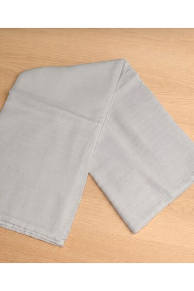 METUZA El Dikimi Pamuk Açık Gri Müslin Örtü