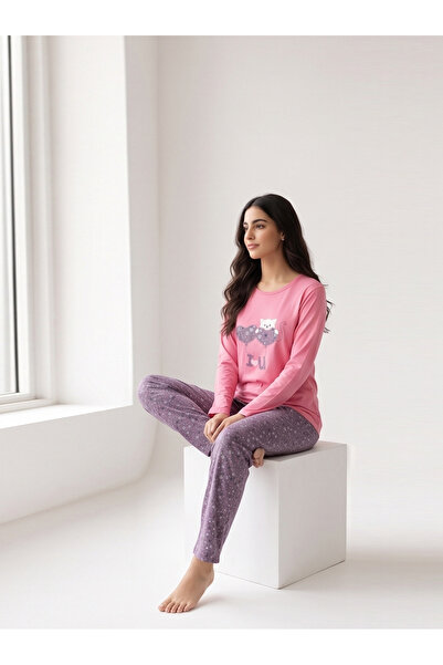 Bousni 2 Piece Shirt and Pajama Cotton Outfit, Soft Summer Loungewear/ Nightwear