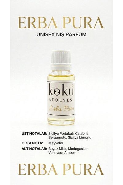 KokuAtölyesi X.rjoff Erba Pura Esans 20 ml | Meyveli Narenciyeli Amber & Vani...