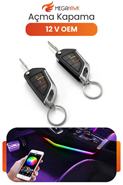 MEGAHAWK 12V Uzaktan Kumandalı Açma Kapama Modülü Universal Araç Kontrol Sist...