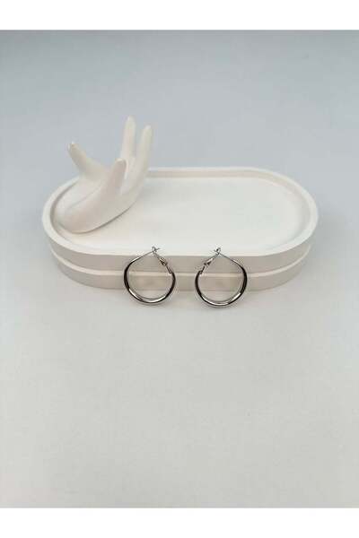 KİUSS Special Series Small Size Silver Hoop Earrings