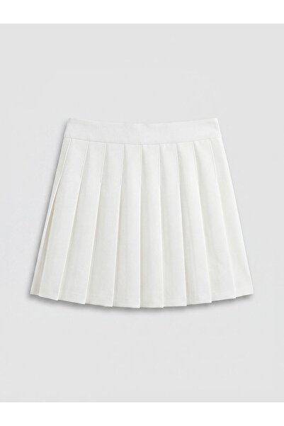 LC Waikiki Lcw Kids Soft Touch Girls Pleated Shorts Skirt