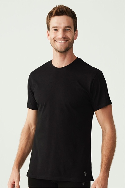 U.S. Polo Assn. Men's Closed Collar Short Sleeve 2-Pack Tshirt Athlete 80197