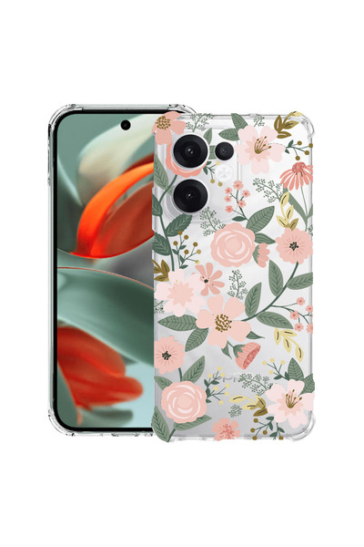 bestcase Αντικραδασμική Θήκη για OPPO Reno13 F / FS, Φλοράλ - Σχέδιο Λωτού, 1...