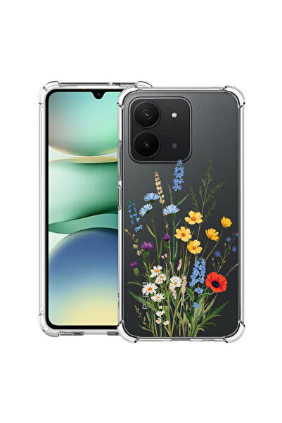 bestcase Αντικραδασμική Θήκη για Xiaomi Redmi 15C 4G (171mm), Χαριτωμένο Ανθο...