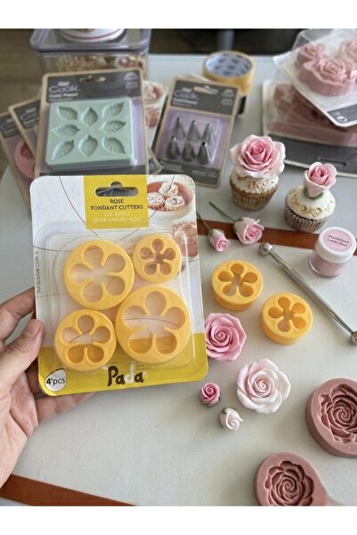 cook&kitchen Şeker Hamuru Kalıbı Renki 4 parça