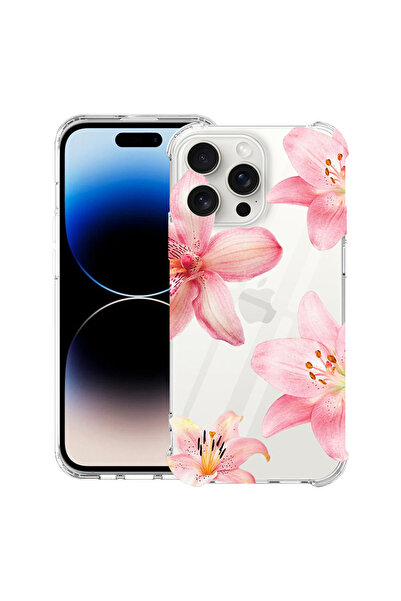 bestcase Husă Antișoc pentru Apple iPhone 15 Pro Max, Floral - Floral - Lotus...