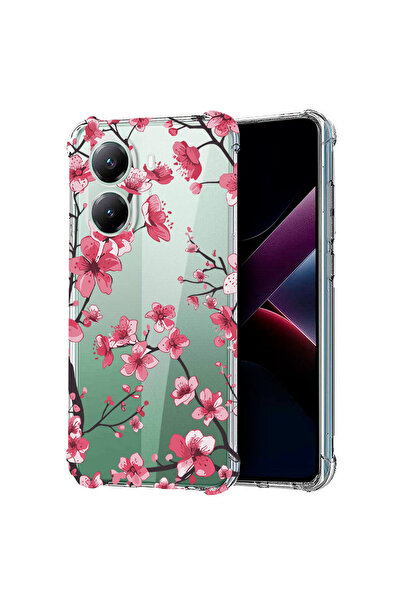bestcase Husă Antișoc pentru Poco X7 Pro 5G, Florală - Floare de cireș, 19882...