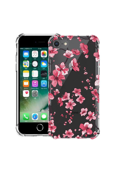 bestcase Husă Antișoc pentru Apple iPhone SE 3 / SE 2 / 8 / 7, Florală - Floa...