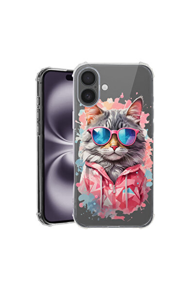 bestcase Husă Antișoc pentru Apple iPhone 16, Shopping Queen Cat, 1828630 AS ...