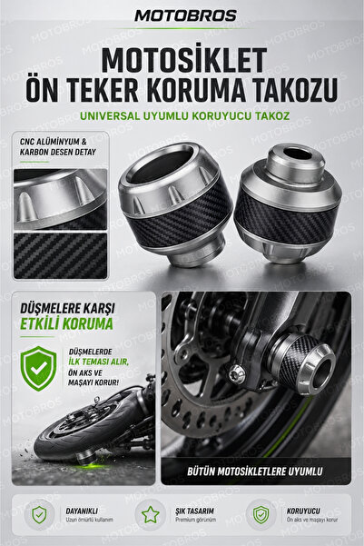 Motobros Motosiklet Aks Koruma Takozu Üniversal Motosiklet Ön Teker Takozu - ...