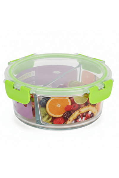 ROYALFORD ROYAL FORD Premium Round Glass Food Storage Container with Leakproo...
