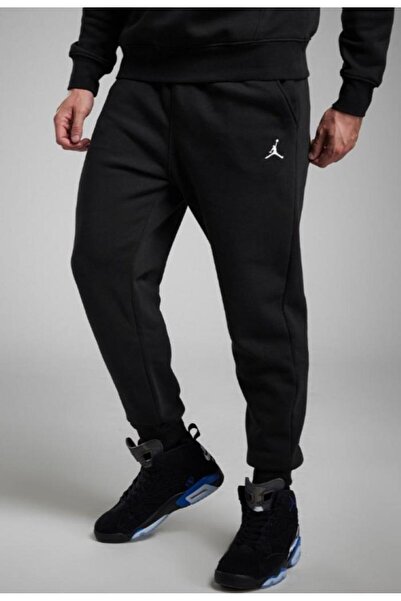 Nike Jordan Fleece Jumpman Siyah Şardonlu Erkek Eşofman Altı