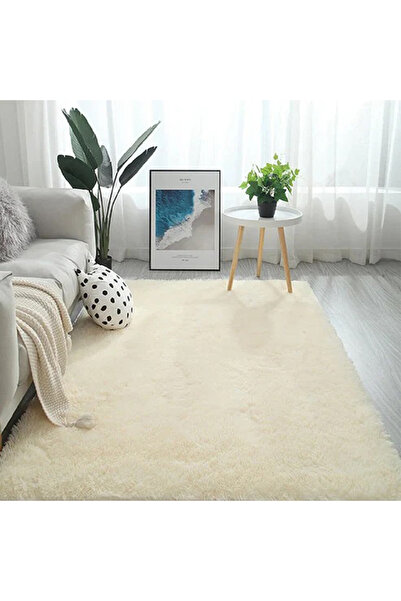 Loseppa Home Krem Peluş Leke Tutmaz Yumuşak Modern Çocuk Odası Oturma Odası S...