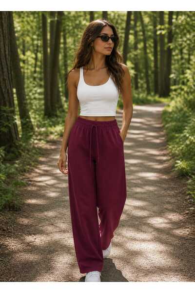 Butik UNİSEX DÜZ PAÇA EŞOFMAN MODAL KUMAŞ
