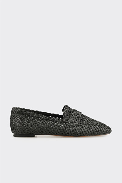 Elle Shoes Siyah Deri Kadın Günlük Ayakkabı