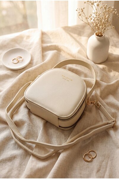 HİJABAYA Geantă crossbody minimalistă cu linii rotunde și fermoar dublu