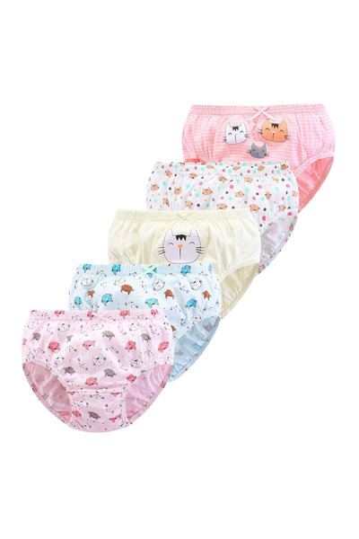 Choice23 60 (2-3 Years) 20GS009 5Pcs/Set Children Underwear For Girls Cotton ...